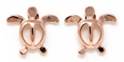 Moana Collection Rose Gold Stud Earring: Honu