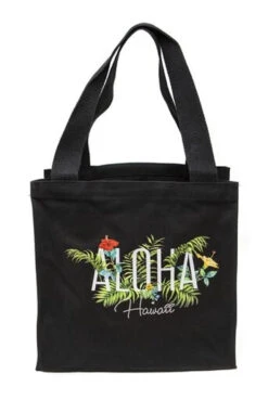 Island Accent Garden Series Tote: Black - Medium