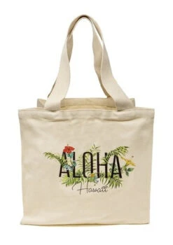 Island Accent Garden Series Tote: Cream - Medium