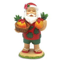 Polyresin Christmas Ornament: Santa's Bounty