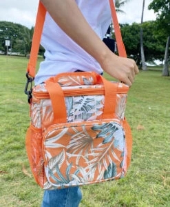 Paradise Chill Cooler - Floral Coral