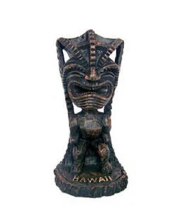 3" Hapa Wood Statue: Long Life Tiki